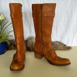 Cole Haan G Series Flagstaff Caramel Brown Leather Boots 8.5 Women’s